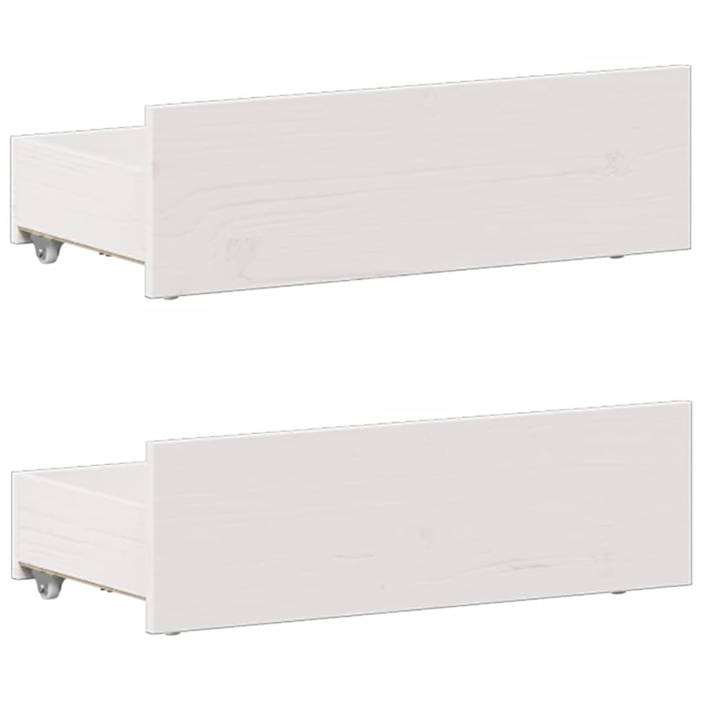 Bed met boekenkast zonder matras grenenhout wit 90x200 cm is nu te koop bij PeponiXL, paradijselijk wonen!