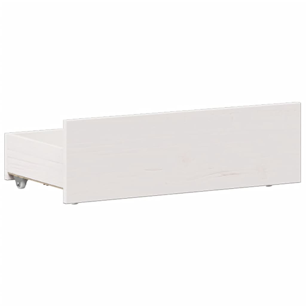 Bed met boekenkast zonder matras grenenhout wit 90x200 cm is nu te koop bij PeponiXL, paradijselijk wonen!