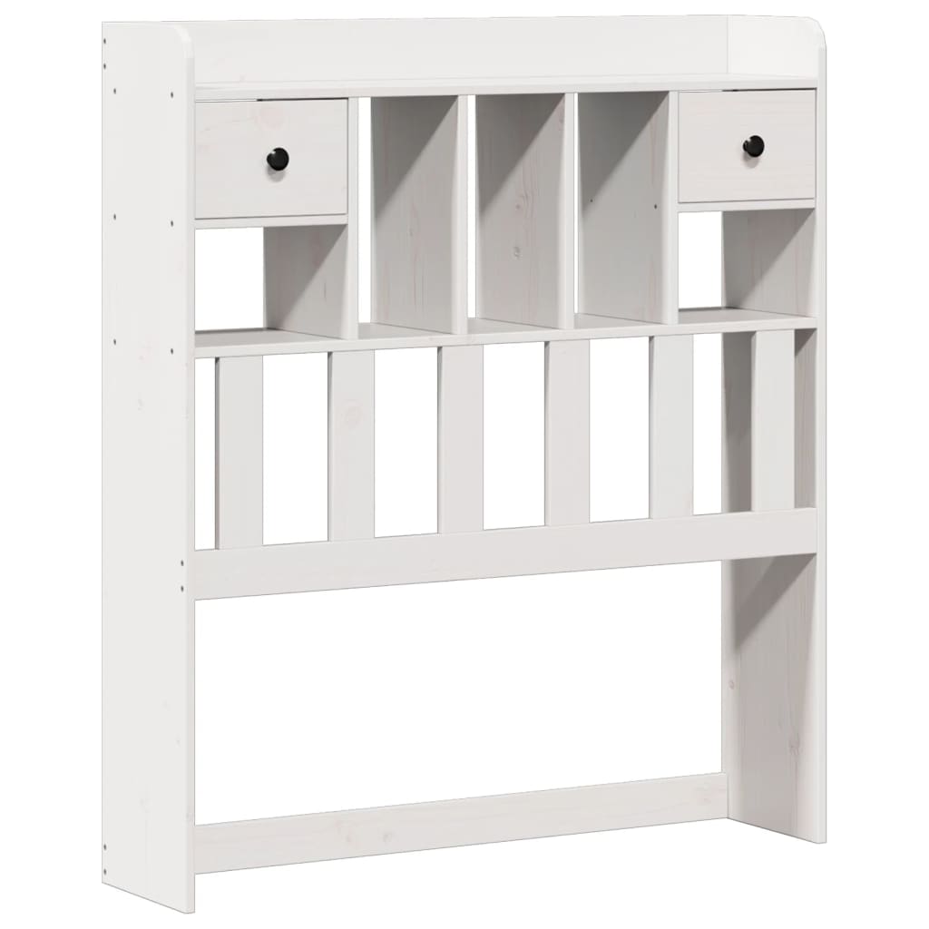 Bed met boekenkast zonder matras grenenhout wit 90x190 cm is nu te koop bij PeponiXL, paradijselijk wonen!