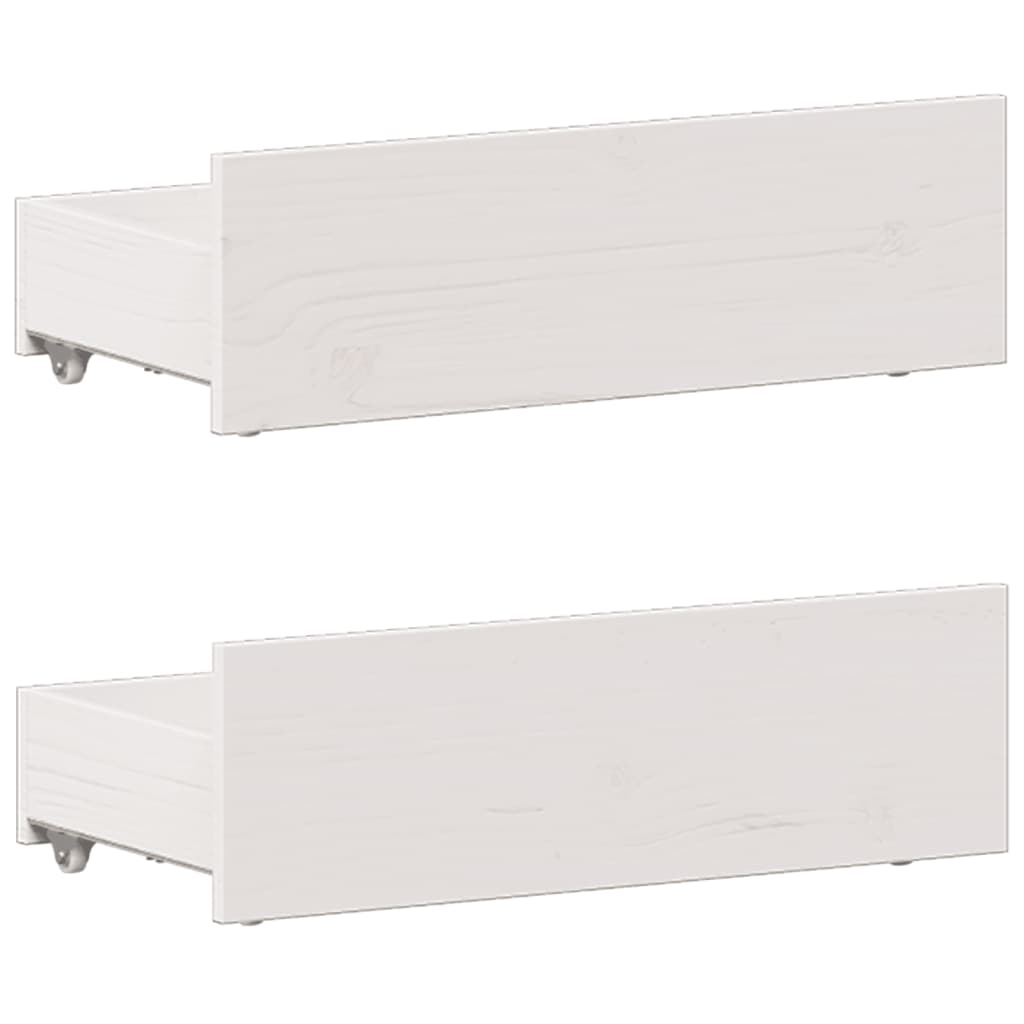 Bed met boekenkast zonder matras grenenhout wit 90x190 cm is nu te koop bij PeponiXL, paradijselijk wonen!