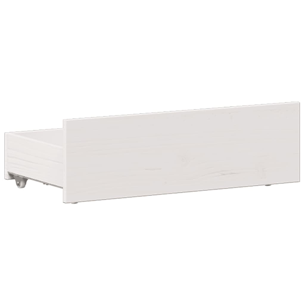 Bed met boekenkast zonder matras grenenhout wit 90x190 cm is nu te koop bij PeponiXL, paradijselijk wonen!