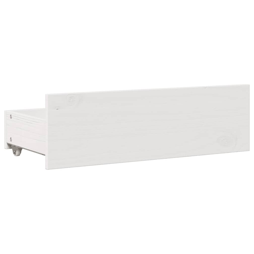 Bed met boekenkast zonder matras grenenhout wit 150x200 cm is nu te koop bij PeponiXL, paradijselijk wonen!