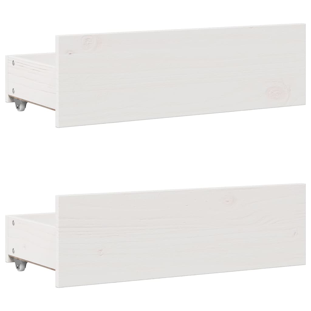 Bed met boekenkast zonder matras grenenhout wit 140x200 cm is nu te koop bij PeponiXL, paradijselijk wonen!