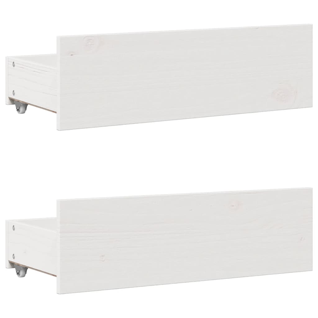 Bed met boekenkast zonder matras grenenhout wit 90x200 cm is nu te koop bij PeponiXL, paradijselijk wonen!