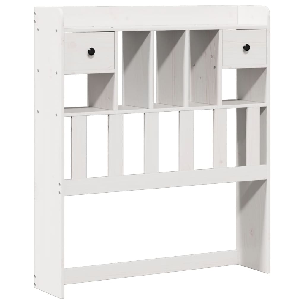 Bed met boekenkast zonder matras grenenhout wit 90x190 cm is nu te koop bij PeponiXL, paradijselijk wonen!