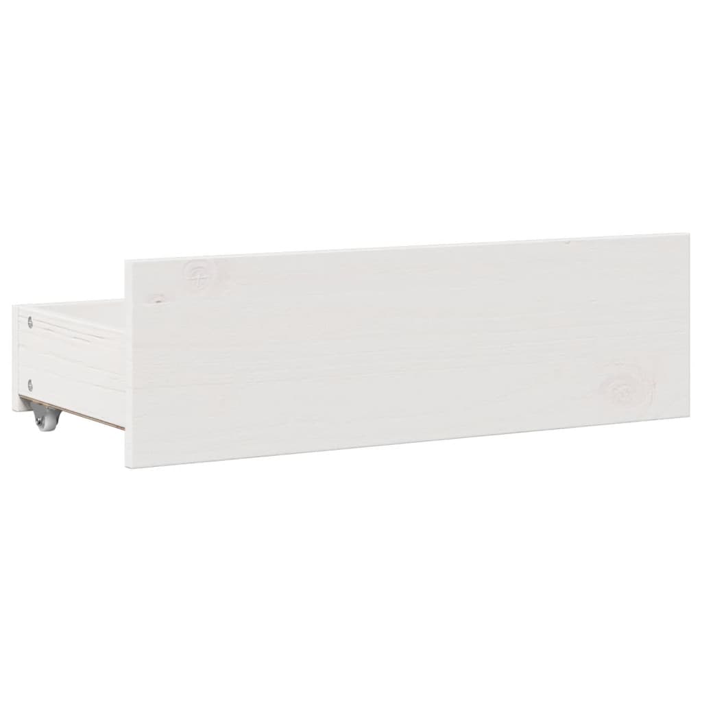 Bed met boekenkast zonder matras grenenhout wit 90x190 cm is nu te koop bij PeponiXL, paradijselijk wonen!
