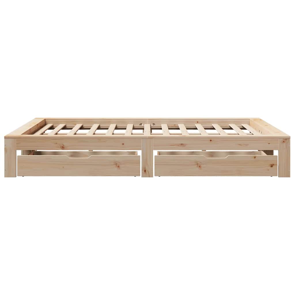 Bedframe zonder matras massief grenenhout 140x190 cm is nu te koop bij PeponiXL, paradijselijk wonen!