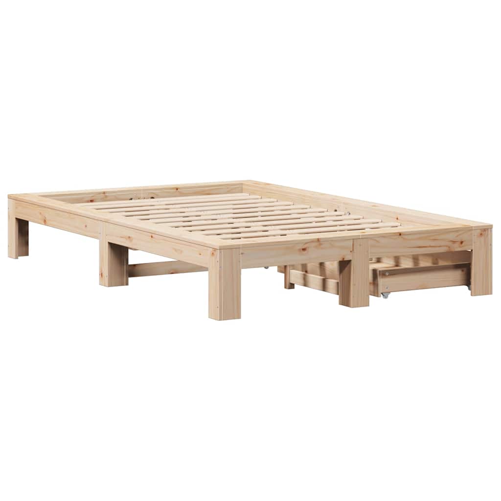 Bedframe zonder matras massief grenenhout 120x190 cm is nu te koop bij PeponiXL, paradijselijk wonen!