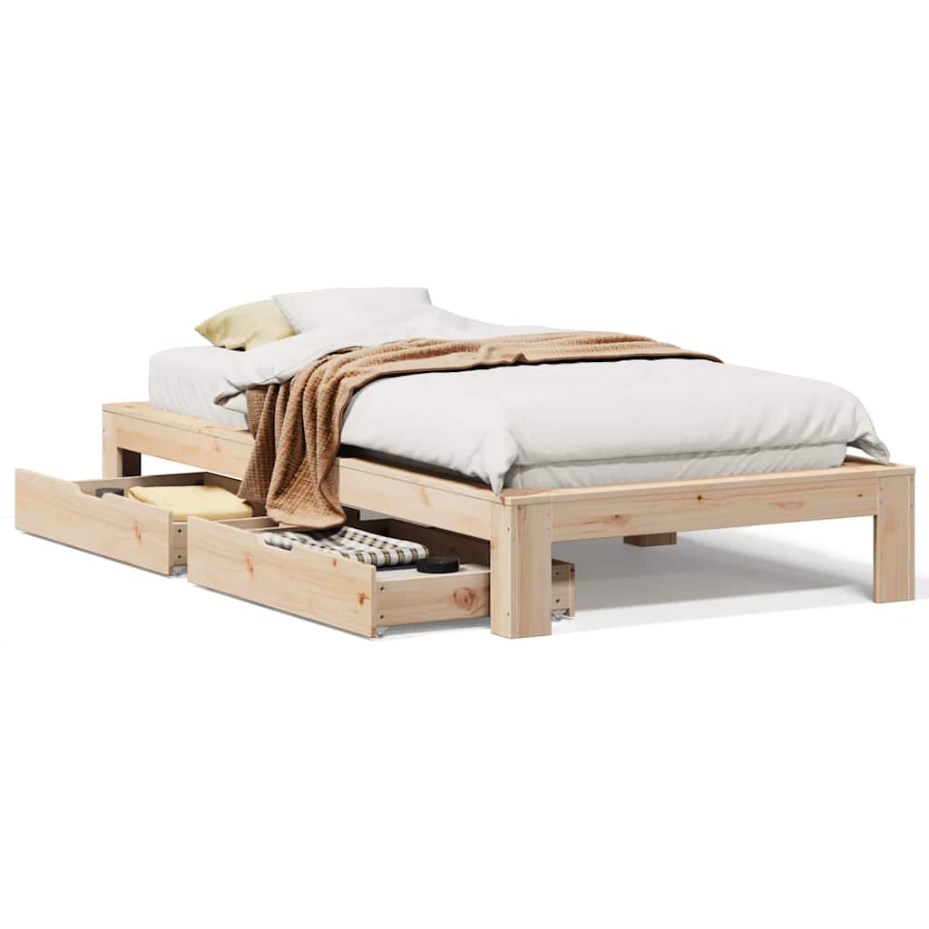 Bedframe zonder matras massief grenenhout 90x190 cm is nu te koop bij PeponiXL, paradijselijk wonen!