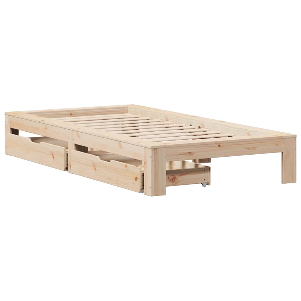 Bedframe zonder matras massief grenenhout 90x190 cm is nu te koop bij PeponiXL, paradijselijk wonen!