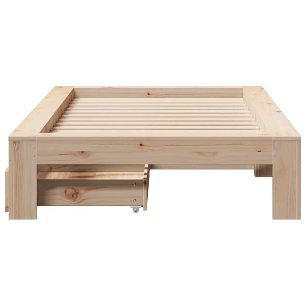 Bedframe zonder matras massief grenenhout 90x190 cm is nu te koop bij PeponiXL, paradijselijk wonen!