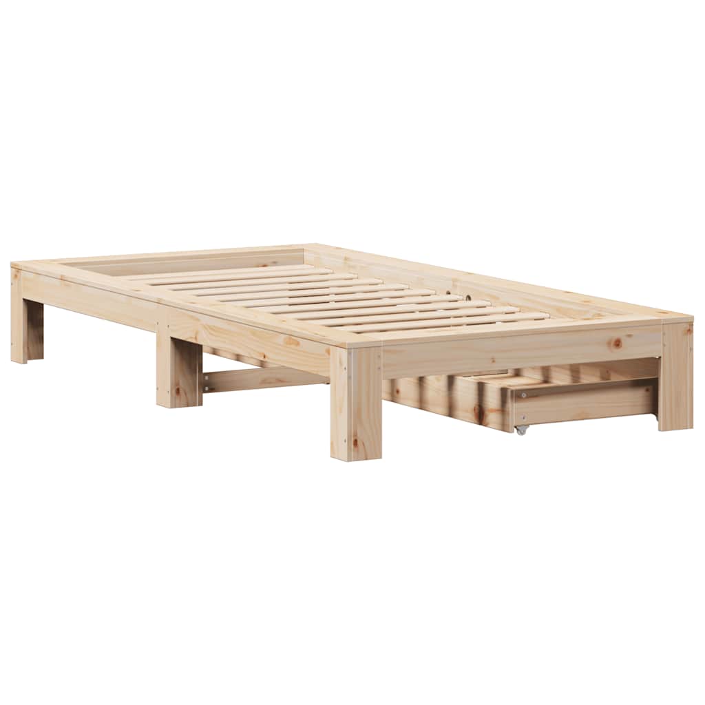 Bedframe zonder matras massief grenenhout 90x190 cm is nu te koop bij PeponiXL, paradijselijk wonen!