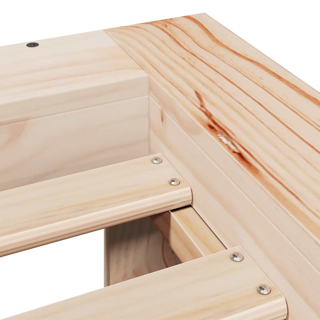 Bedframe zonder matras massief grenenhout 90x190 cm is nu te koop bij PeponiXL, paradijselijk wonen!