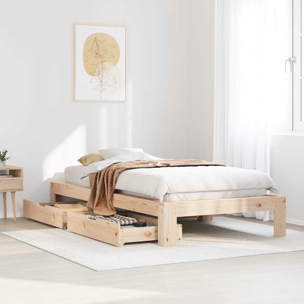 Bedframe zonder matras massief grenenhout 90x190 cm is nu te koop bij PeponiXL, paradijselijk wonen!