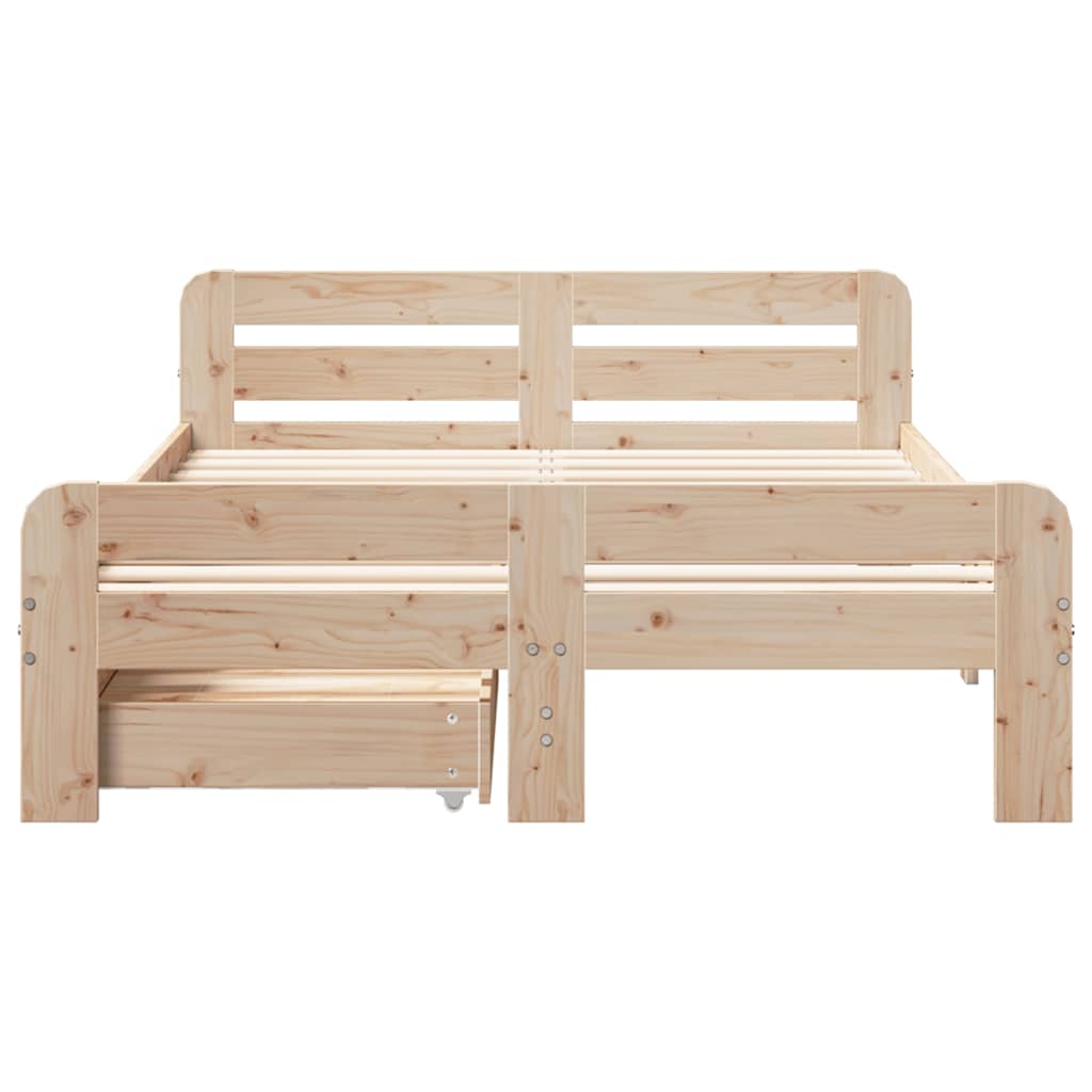 Bedframe zonder matras massief grenenhout 120x190 cm is nu te koop bij PeponiXL, paradijselijk wonen!