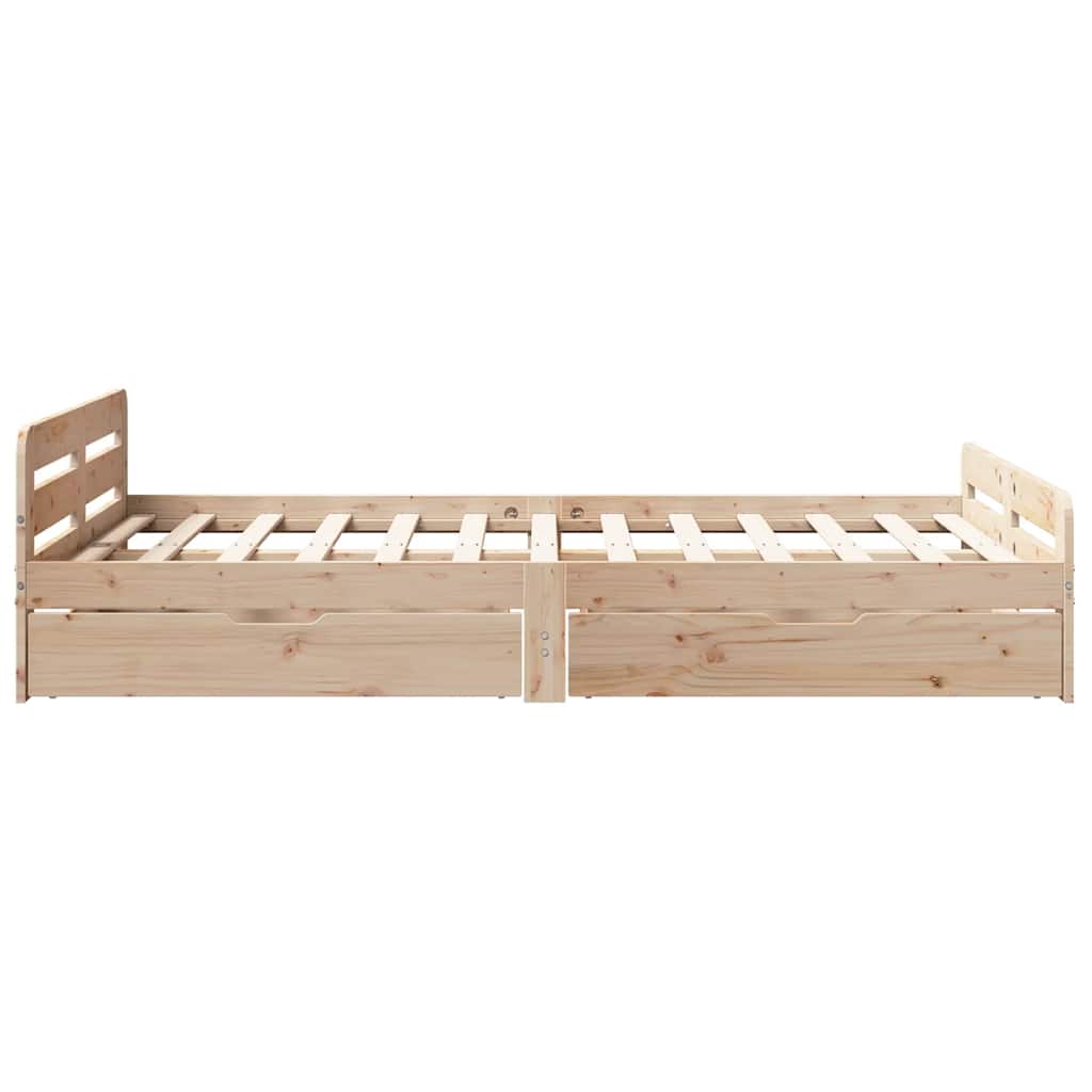 Bedframe zonder matras massief grenenhout 120x190 cm is nu te koop bij PeponiXL, paradijselijk wonen!