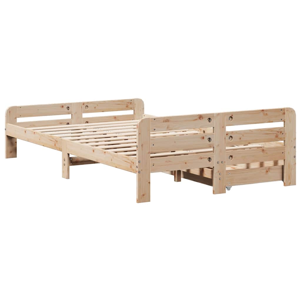 Bedframe zonder matras massief grenenhout 120x190 cm is nu te koop bij PeponiXL, paradijselijk wonen!