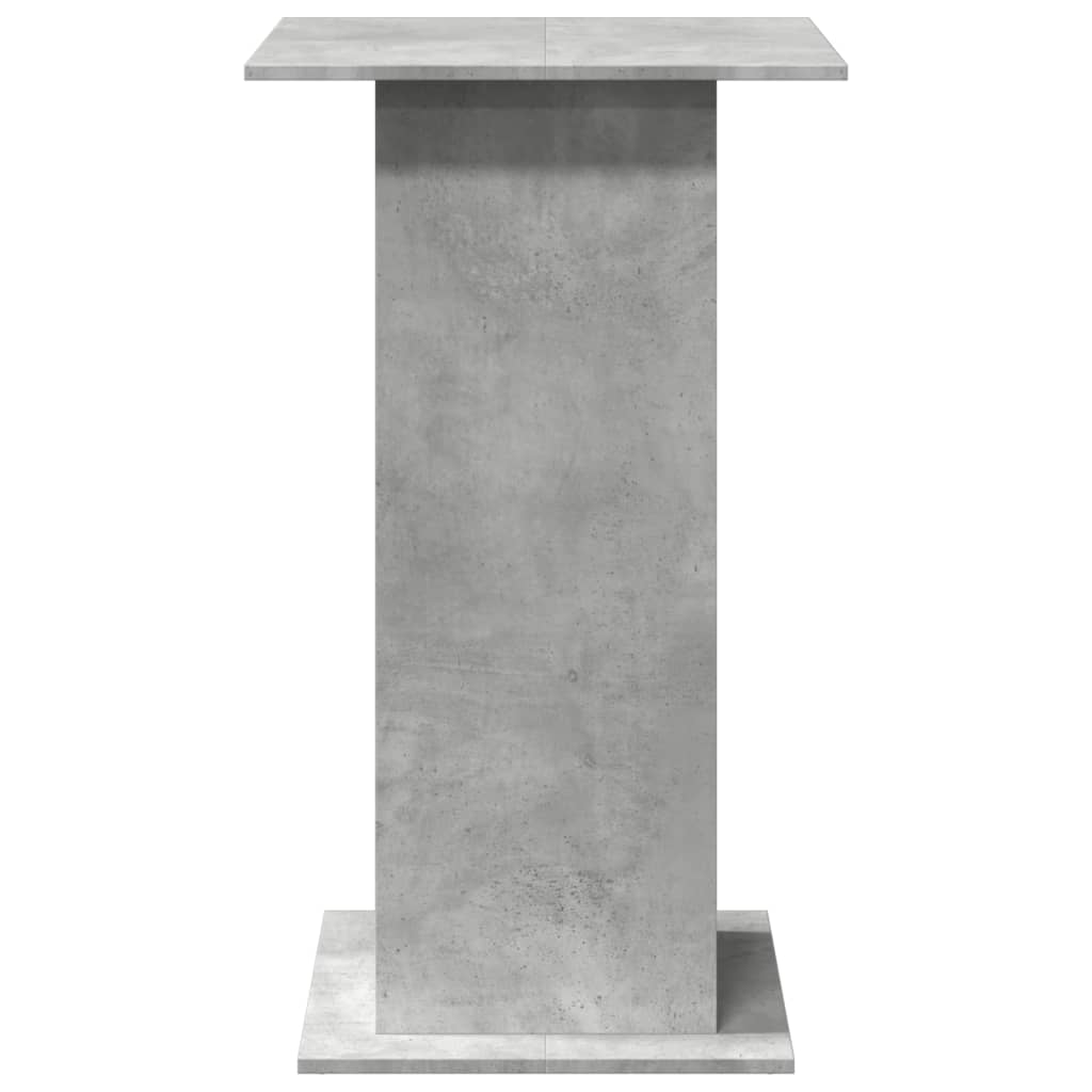 Bartafel met opbergruimte 60x60x102 cm bewerkt hout betongrijs is nu te koop bij PeponiXL, paradijselijk wonen!