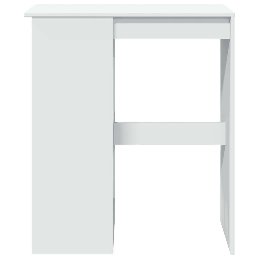 Bartafel met rekken 90x47,5x103,5 cm bewerkt hout wit is nu te koop bij PeponiXL, paradijselijk wonen!