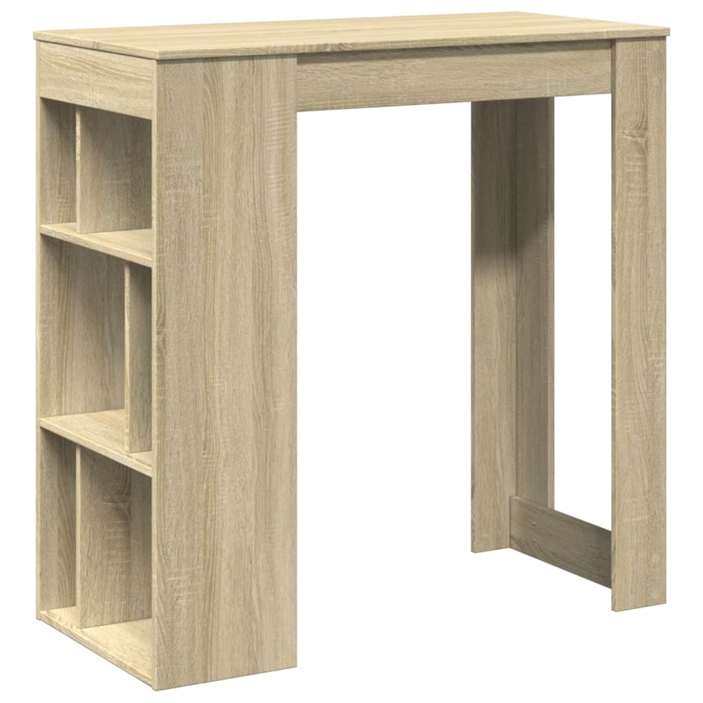 Bartafel met rekken 102x50x103,5 cm hout sonoma eikenkleur is nu te koop bij PeponiXL, paradijselijk wonen!