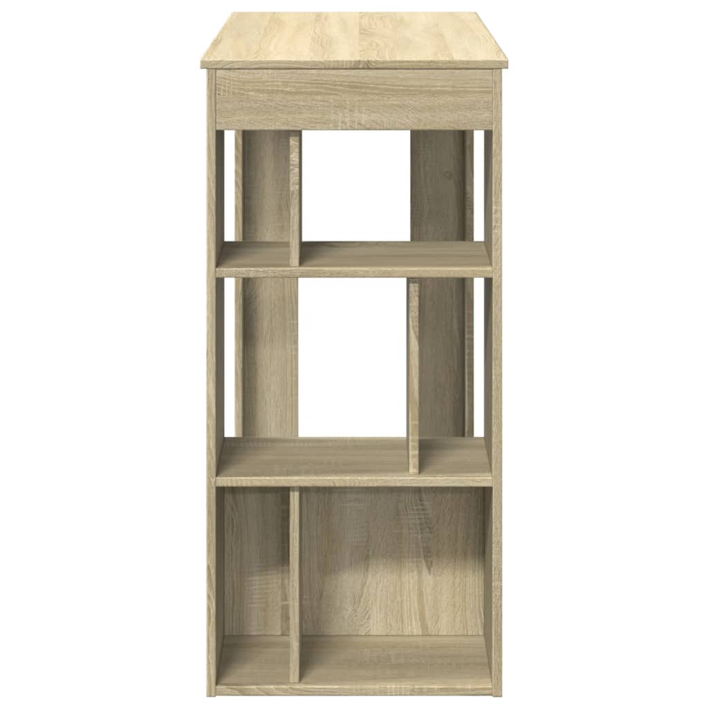 Bartafel met rekken 102x50x103,5 cm hout sonoma eikenkleur is nu te koop bij PeponiXL, paradijselijk wonen!