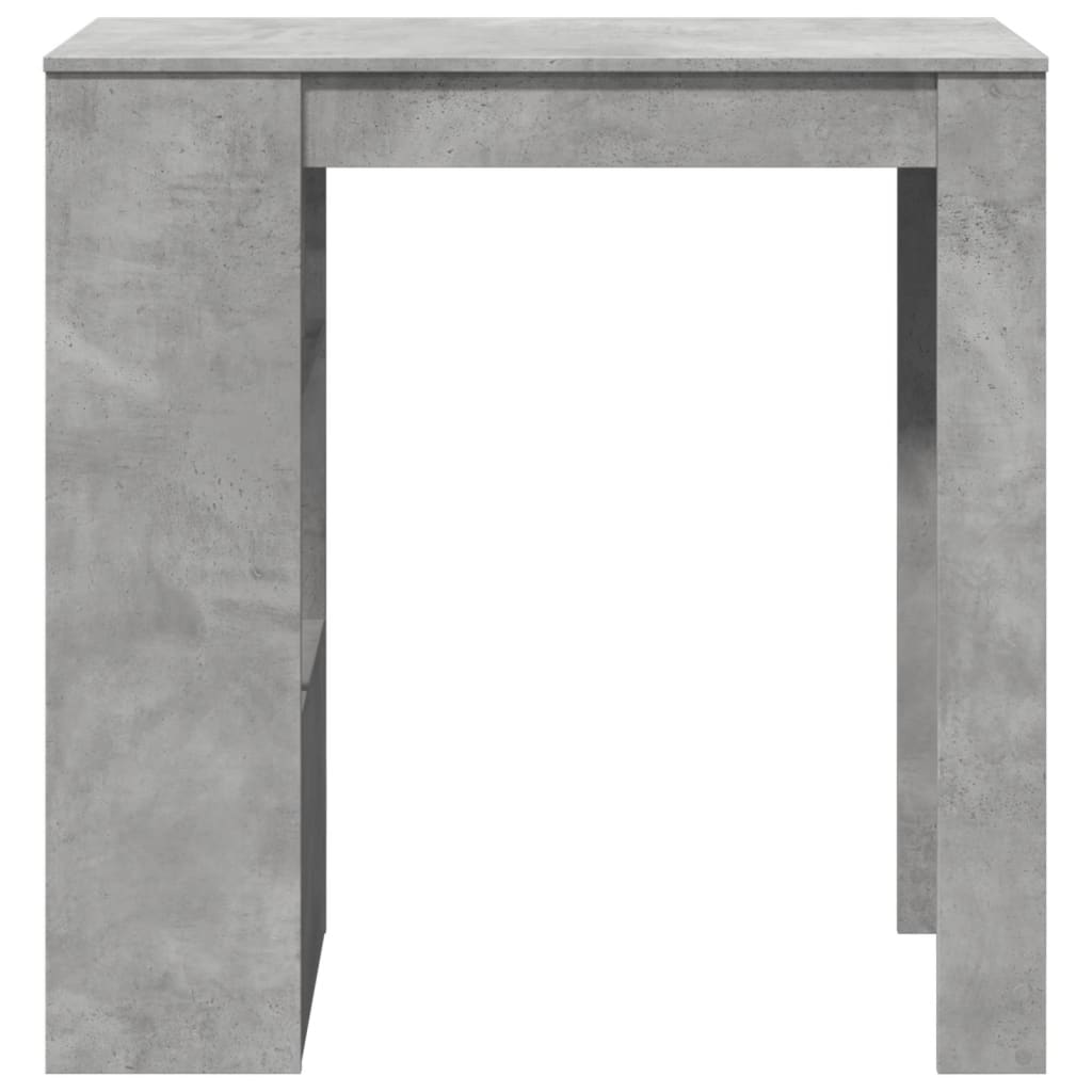 Bartafel met rekken 102x50x103,5 cm bewerkt hout betongrijs is nu te koop bij PeponiXL, paradijselijk wonen!