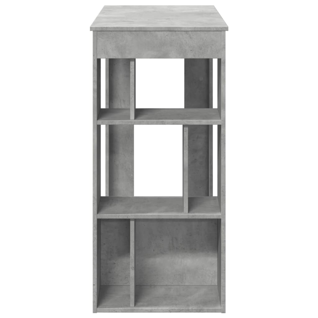 Bartafel met rekken 102x50x103,5 cm bewerkt hout betongrijs is nu te koop bij PeponiXL, paradijselijk wonen!