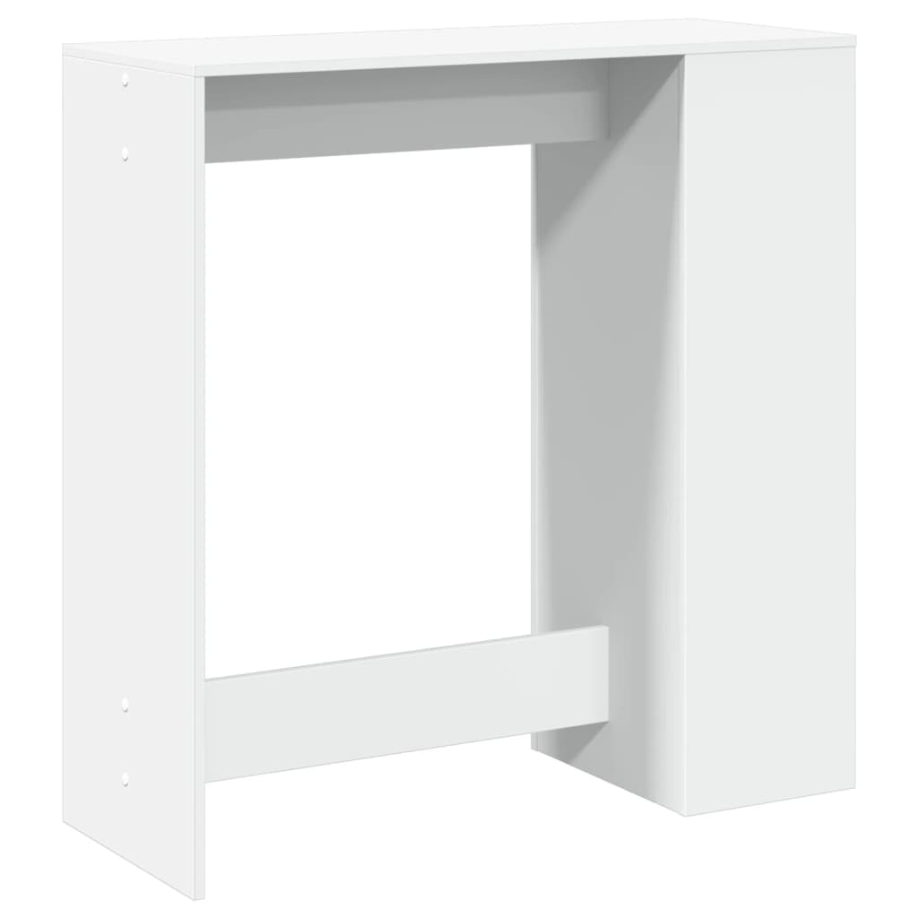 Bartafel met rekken 101x40x103,5 cm bewerkt hout wit is nu te koop bij PeponiXL, paradijselijk wonen!