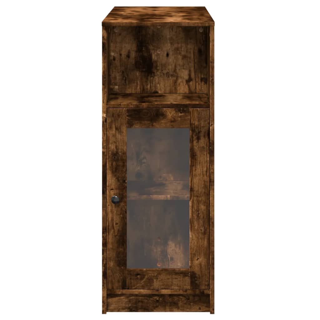 Bartafel met rekken 101x40x103,5 cm bewerkt hout gerookt eiken is nu te koop bij PeponiXL, paradijselijk wonen!