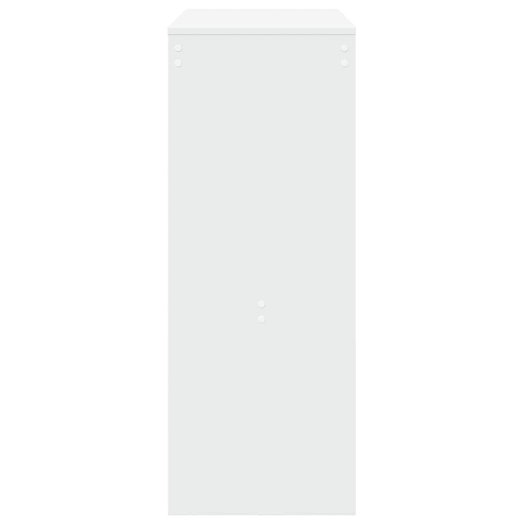 Bartafel met rekken 90x40x103,5 cm bewerkt hout wit is nu te koop bij PeponiXL, paradijselijk wonen!