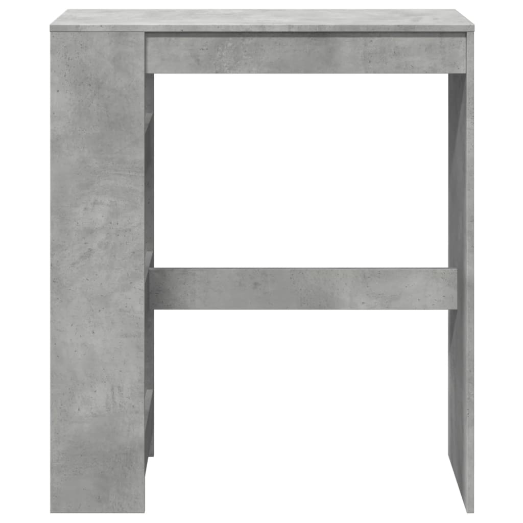 Bartafel met rekken 90x40x103,5 cm bewerkt hout betongrijs is nu te koop bij PeponiXL, paradijselijk wonen!