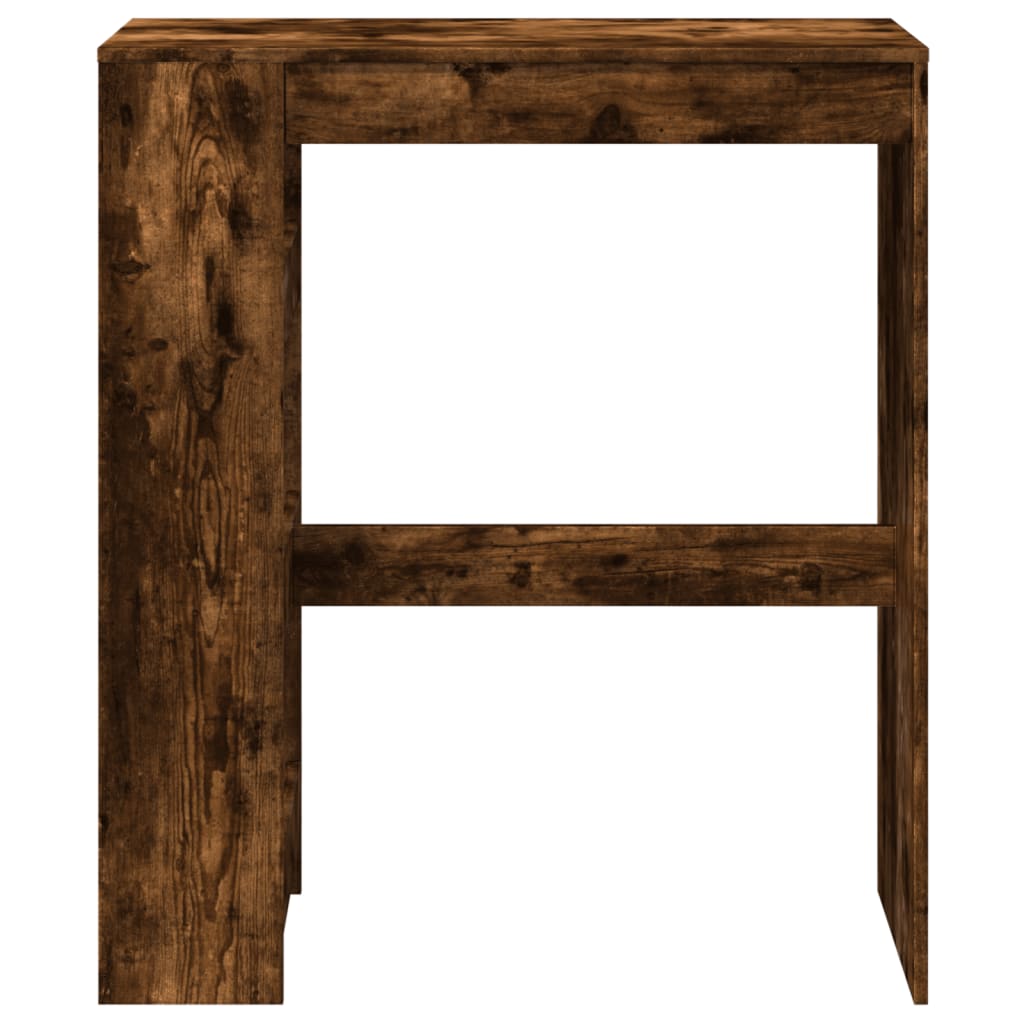 Bartafel met rekken 90x40x103,5 cm bewerkt hout gerookt eiken is nu te koop bij PeponiXL, paradijselijk wonen!