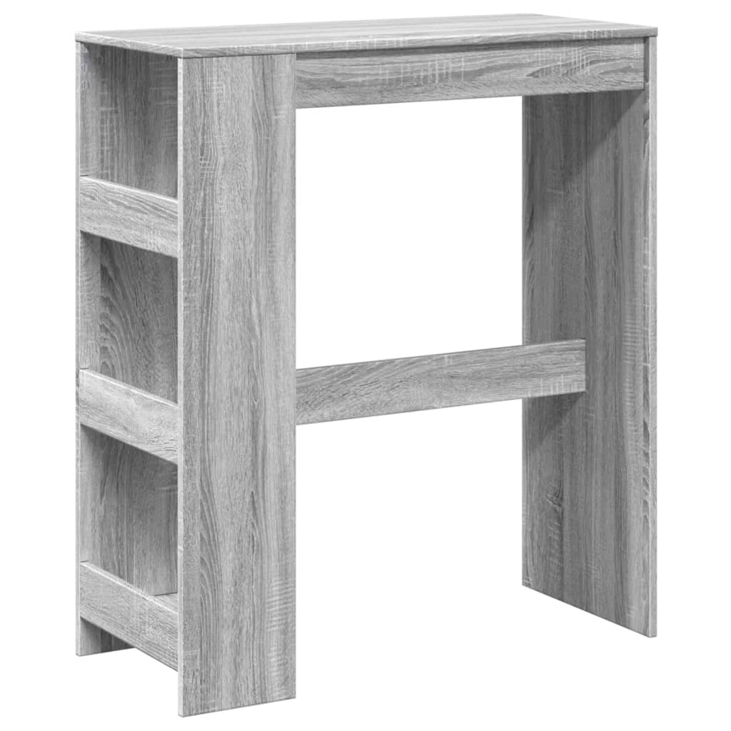 Bartafel met rekken 90x40x103,5 cm bewerkt hout grijs sonoma is nu te koop bij PeponiXL, paradijselijk wonen!