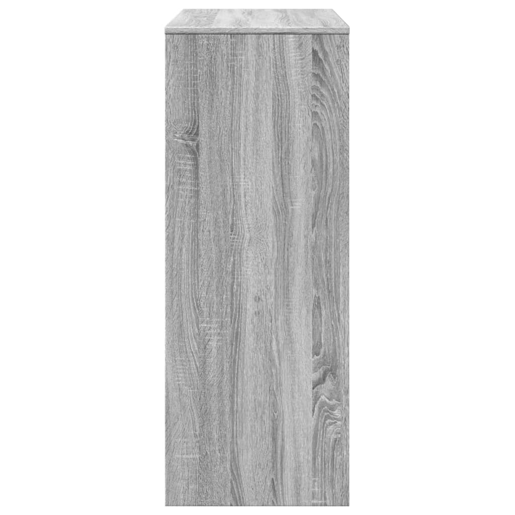 Bartafel met rekken 90x40x103,5 cm bewerkt hout grijs sonoma is nu te koop bij PeponiXL, paradijselijk wonen!