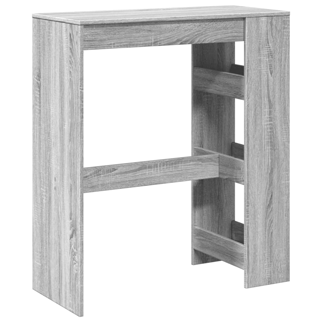 Bartafel met rekken 90x40x103,5 cm bewerkt hout grijs sonoma is nu te koop bij PeponiXL, paradijselijk wonen!