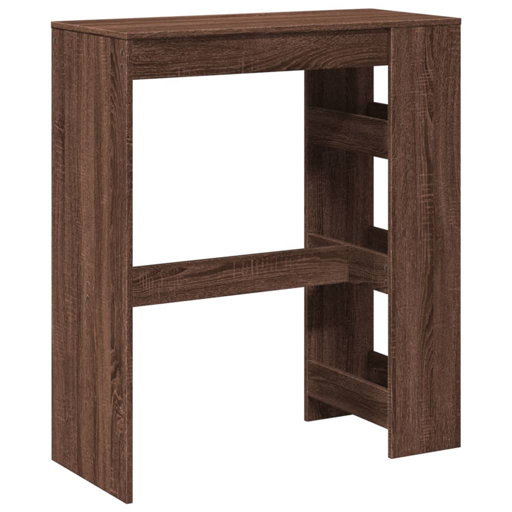Bartafel met rekken 90x40x103,5 cm bewerkt hout bruin eiken is nu te koop bij PeponiXL, paradijselijk wonen!