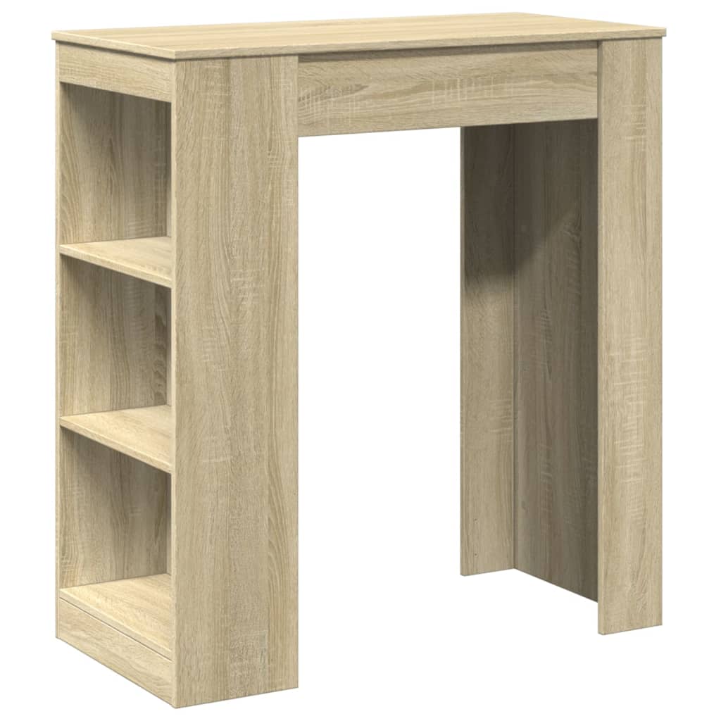 Bartafel met rekken 95x47x103,5 cm hout sonoma eikenkleur is nu te koop bij PeponiXL, paradijselijk wonen!