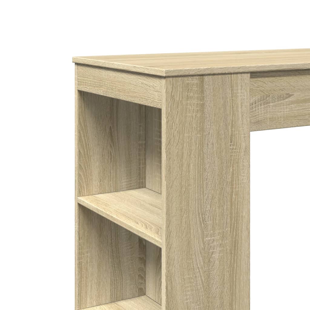 Bartafel met rekken 95x47x103,5 cm hout sonoma eikenkleur is nu te koop bij PeponiXL, paradijselijk wonen!