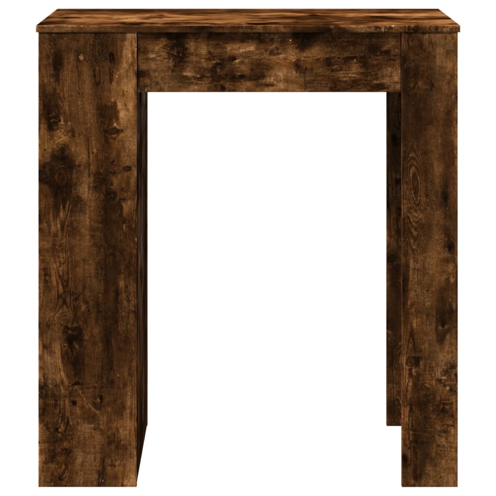 Bartafel met rekken 95x47x103,5 cm bewerkt hout gerookt eiken is nu te koop bij PeponiXL, paradijselijk wonen!