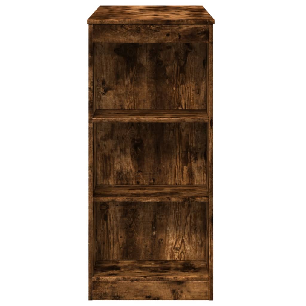 Bartafel met rekken 95x47x103,5 cm bewerkt hout gerookt eiken is nu te koop bij PeponiXL, paradijselijk wonen!