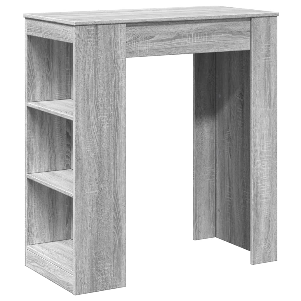Bartafel met rekken 95x47x103,5 cm bewerkt hout grijs sonoma is nu te koop bij PeponiXL, paradijselijk wonen!