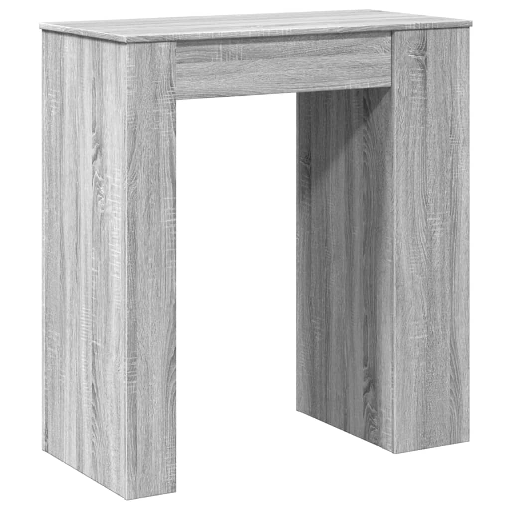 Bartafel met rekken 95x47x103,5 cm bewerkt hout grijs sonoma is nu te koop bij PeponiXL, paradijselijk wonen!