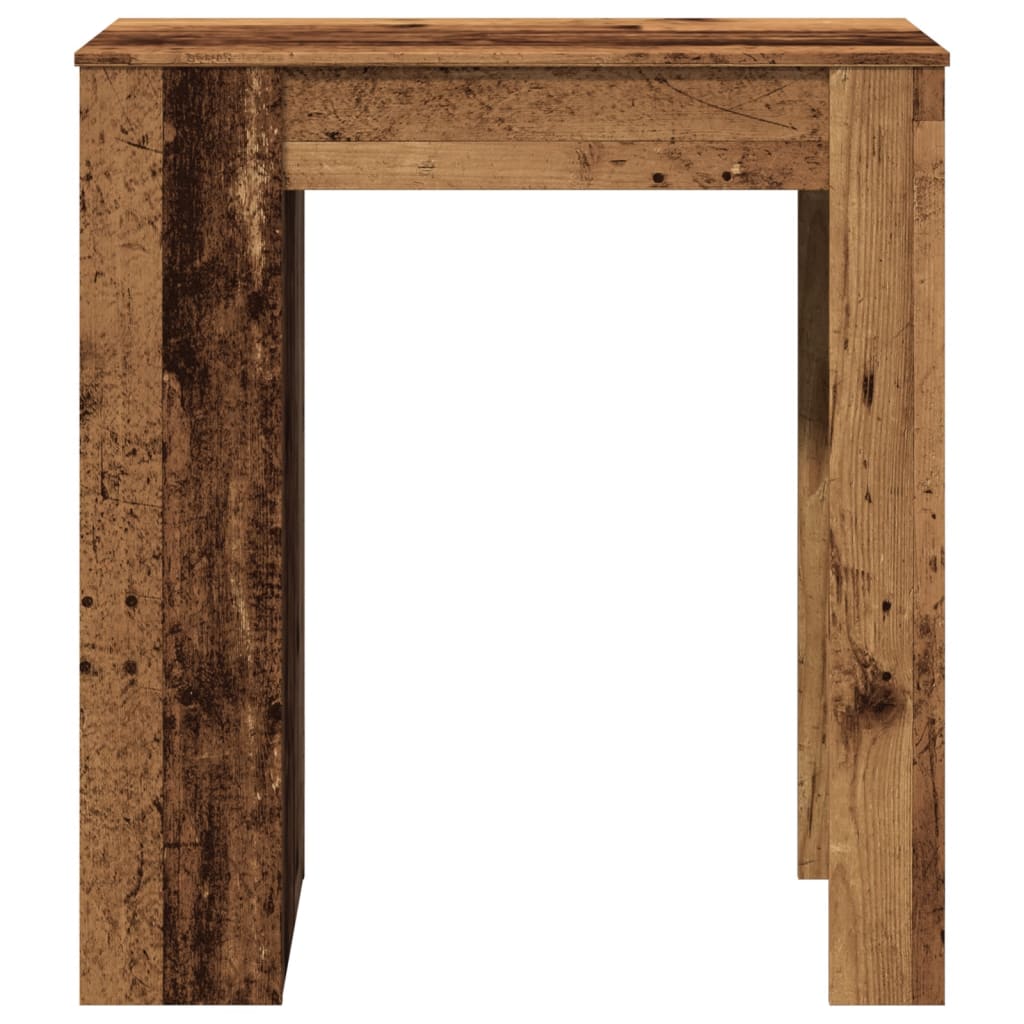 Bartafel met rekken 95x47x103,5 cm bewerkt hout oud houtkleur is nu te koop bij PeponiXL, paradijselijk wonen!
