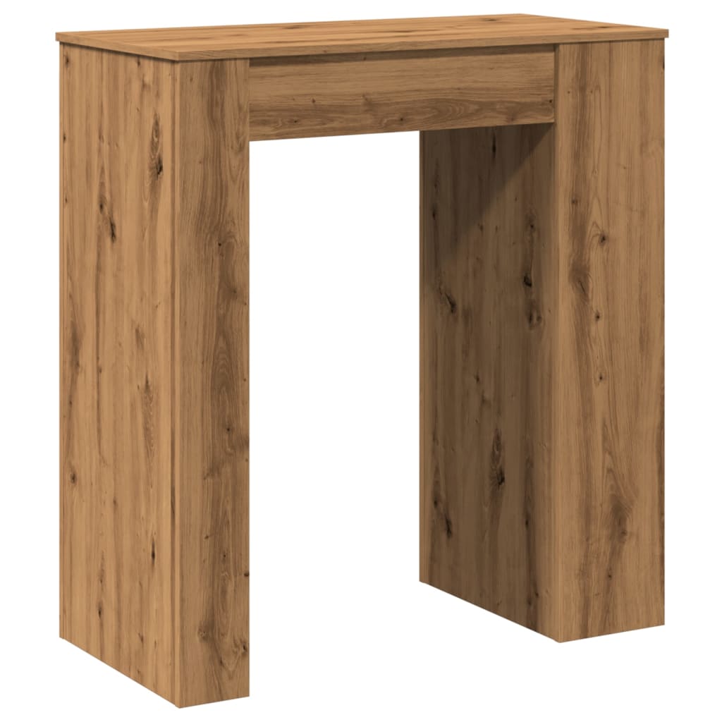Bartafel met rekken 95x47x103,5 cm hout artisanaal eikenkleur is nu te koop bij PeponiXL, paradijselijk wonen!