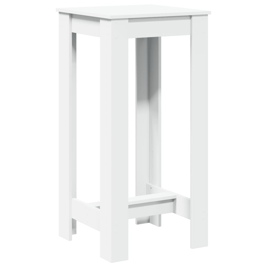 Bartafel 51x50x103,5 cm bewerkt hout wit is nu te koop bij PeponiXL, paradijselijk wonen!