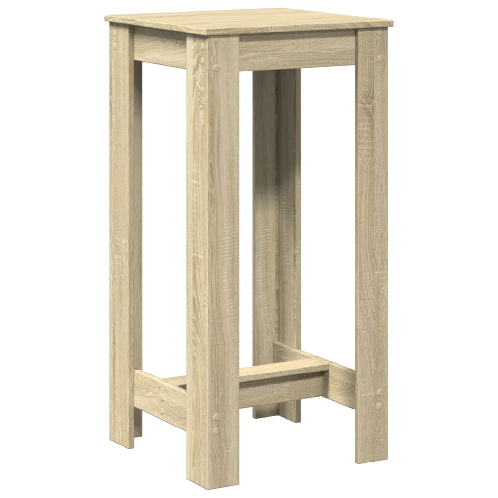 Bartafel 51x50x103,5 cm bewerkt hout sonoma eikenkleurig is nu te koop bij PeponiXL, paradijselijk wonen!