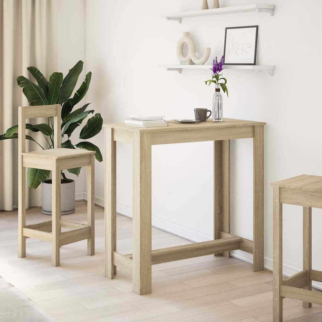 Bartafel 102x50x103,5 cm bewerkt hout sonoma eikenkleurig is nu te koop bij PeponiXL, paradijselijk wonen!