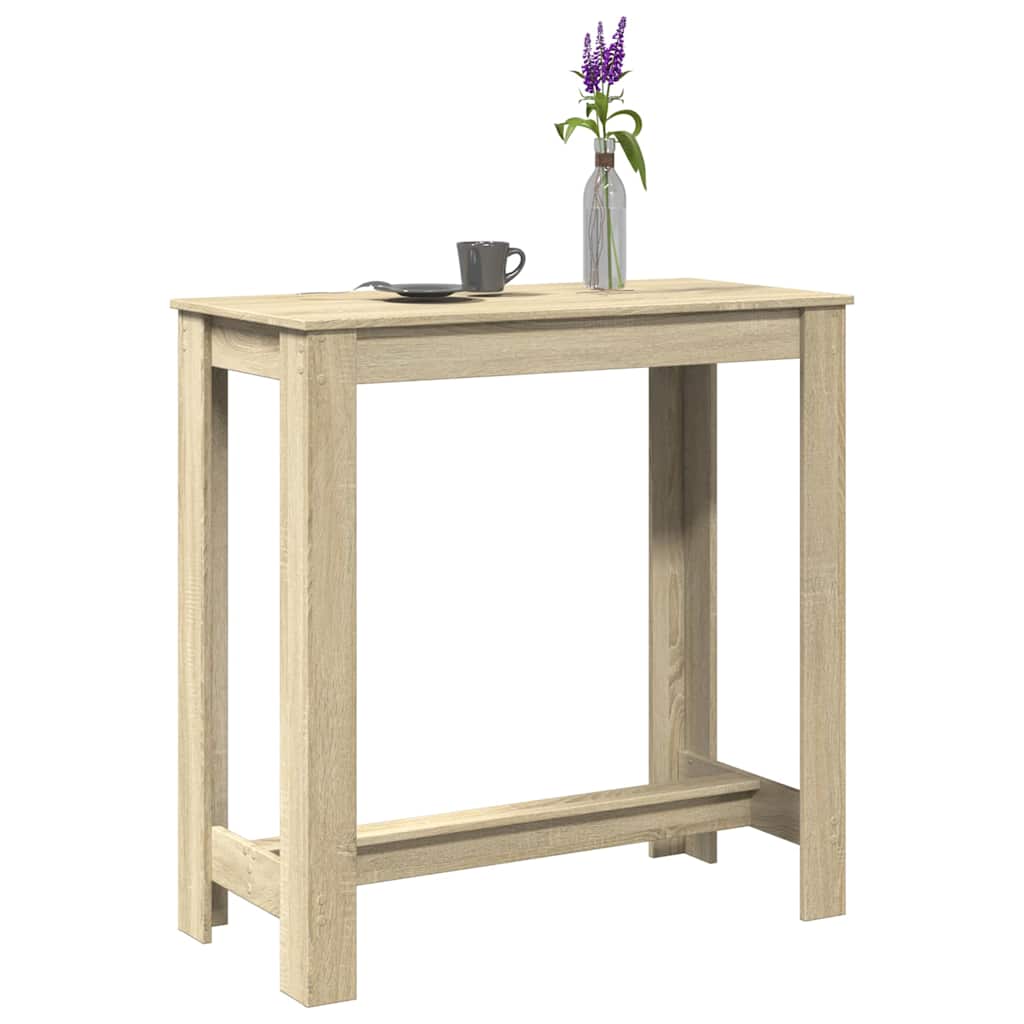 Bartafel 102x50x103,5 cm bewerkt hout sonoma eikenkleurig is nu te koop bij PeponiXL, paradijselijk wonen!