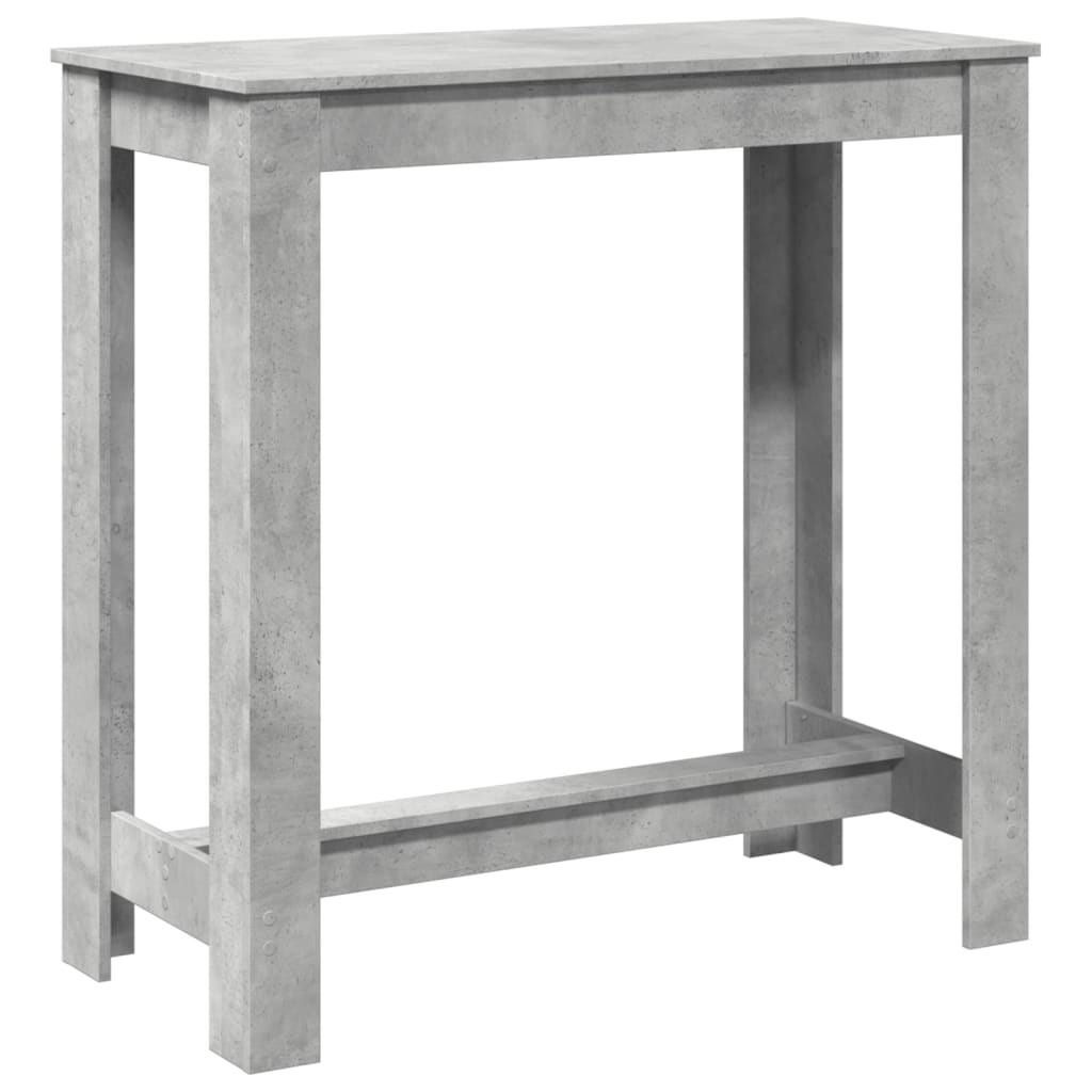 Bartafel 102x50x103,5 cm bewerkt hout betongrijs is nu te koop bij PeponiXL, paradijselijk wonen!