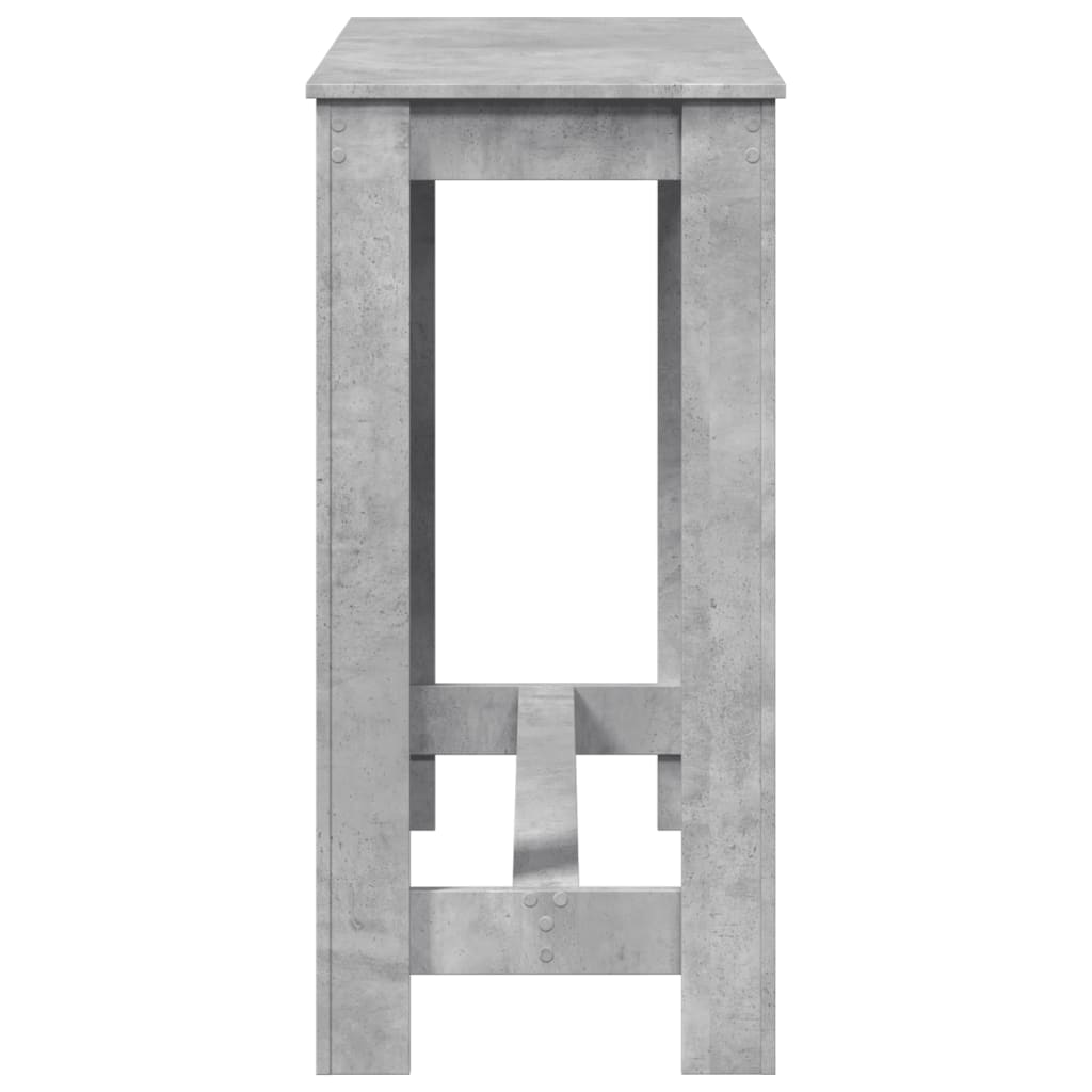 Bartafel 102x50x103,5 cm bewerkt hout betongrijs is nu te koop bij PeponiXL, paradijselijk wonen!